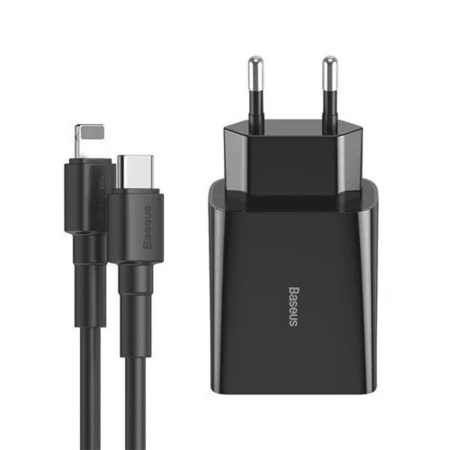 Сетевое зарядное устройство Baseus TZCCFS-F01, 3 A, 18 Вт, USB Type C - Lightning - 1 м
