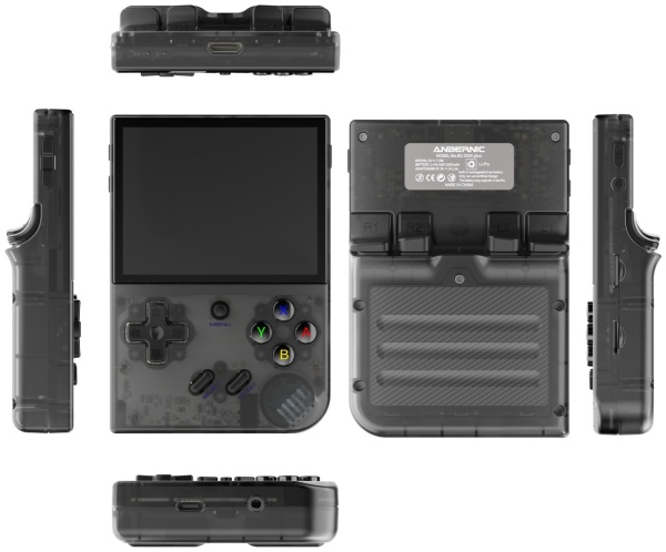 Портативная игровая консоль ANBERNIC RG35XX+, прозрачный чёрный