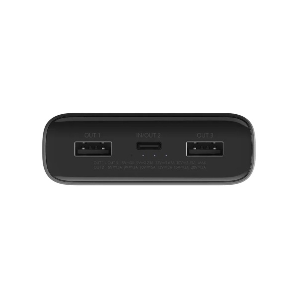 Портативный аккумулятор Xiaomi Mi Power Bank PB200SZM, 20000 мА*ч, чёрный Портативный аккумулятор Xiaomi Mi Power Bank PB200SZM, 20000 мА*ч, чёрный