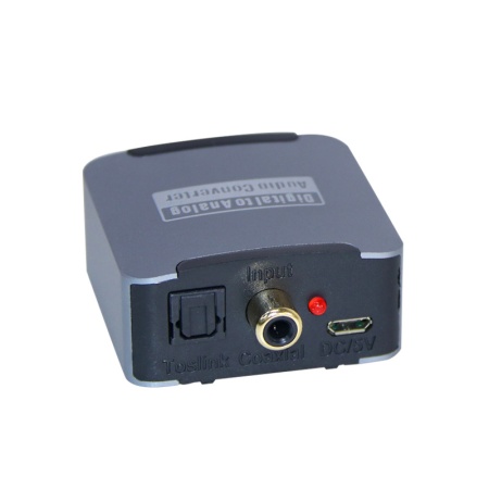 Цифро-аналоговый конвертер AQ5601, Toslink,Coaxial - 2xRCA, 3,5мм