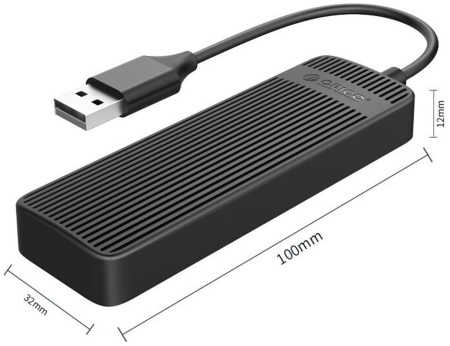 USB 2.0-разветвитель ORICO FL02-BK-BP, 4 порта