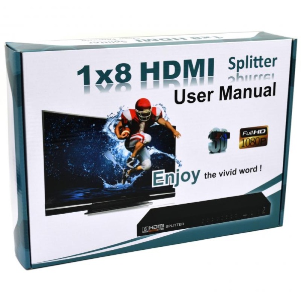 Разветвитель HDMI 108, 8-портов