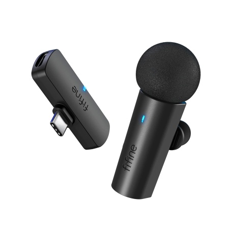 Микрофон беспроводной петличный Fifine M6, USB TypeC