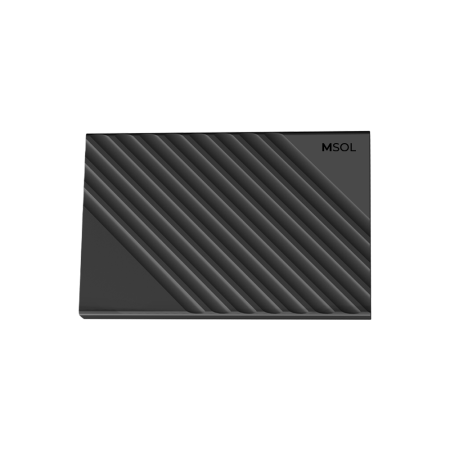 Внешний бокс MSOL K900-C, USB3.1 TypeC, чип RTL9201R, чёрный