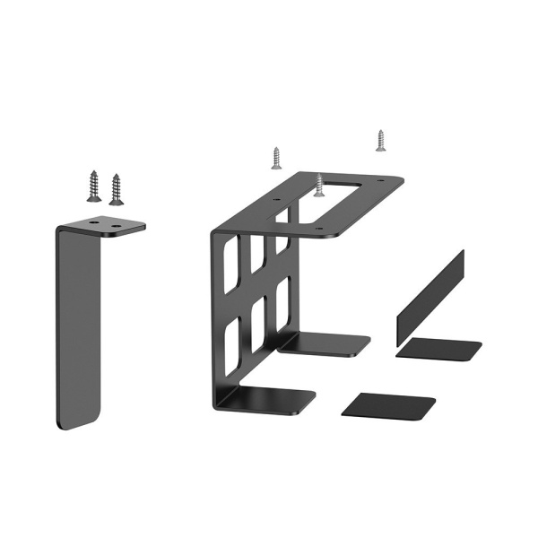 Подвесной держатель для игровых приставок, неттопов, ноутбуков им т.д., металл, чёрный