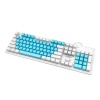 Клавиатура проводная Biojee B104, Red Switch, голубая-белая