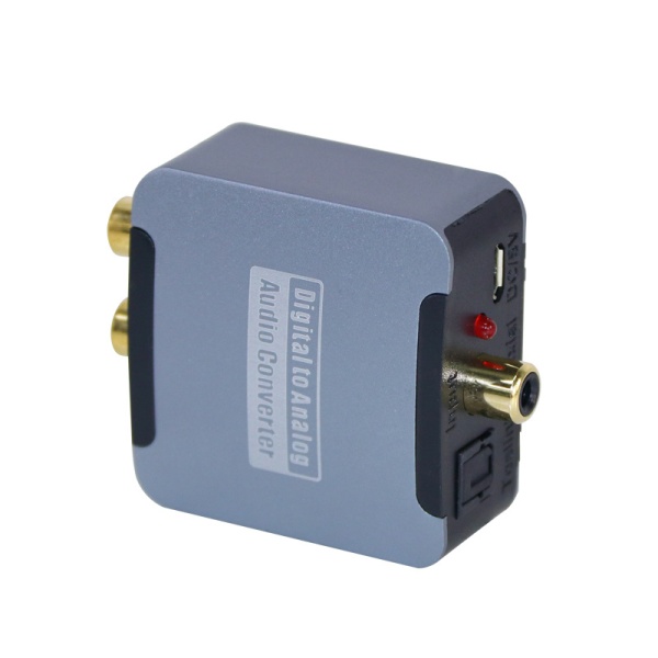 Цифро-аналоговый конвертер AQ5601, Toslink,Coaxial - 2xRCA, 3,5мм