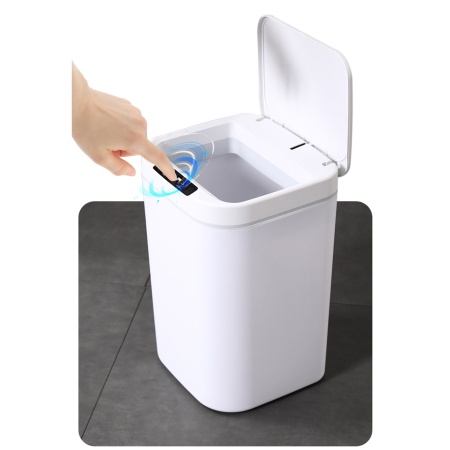 Сенсорное мусорное ведро MSol E861 Smart Sensor, 3 режима, 4*АА, 15л, белое