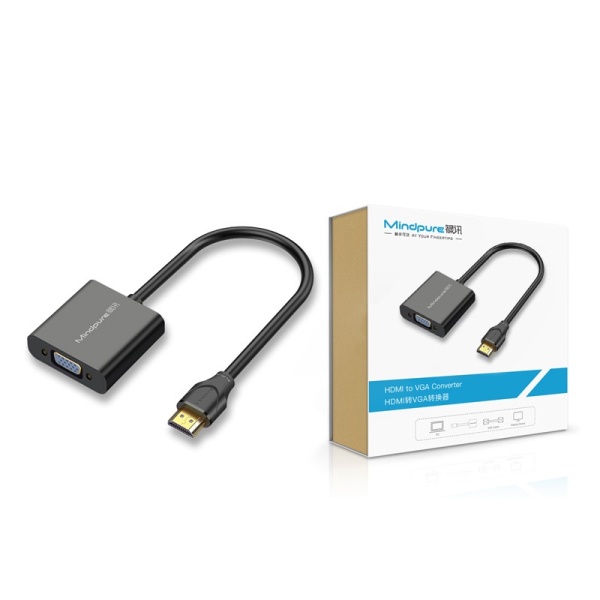 Конвертер HDMI M - VGA F Mindpure AD012, LX10213