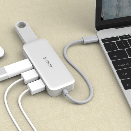 TypeC - USB 3.0-разветвитель ORICO TC4U-U3, 4 порта