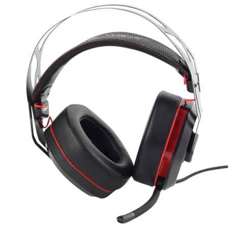 Проводная гарнитура Xiberia S18, USB, чёрный-красный