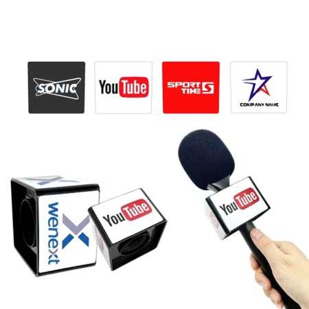 Бренд-куб для нанесения логотипа на микрофон, чёрный