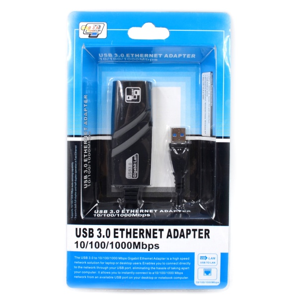 Сетевая карта USB 3.0, 1000 Мбит/с, чип ASIX AX88179A