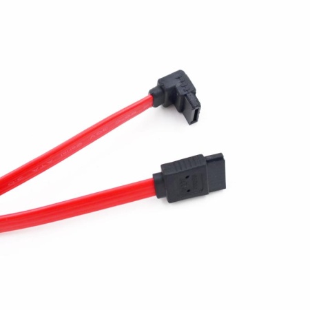 Шлейф SATA 2.0, Г-образный, 50см, без крепления