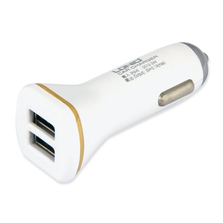 Автомобильное ЗУ LDNIO DL-DC219, 2.1 A, 12 Вт, Lightning - 1.8 м