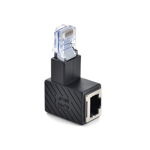 Адаптер Угловой RJ45 90°, Изгиб вверх