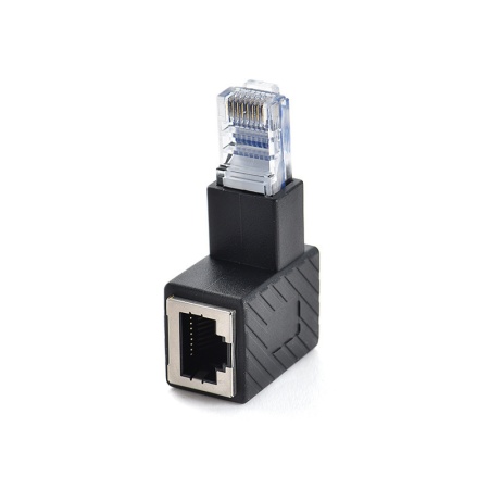 Адаптер Угловой RJ45 90°, Изгиб вверх