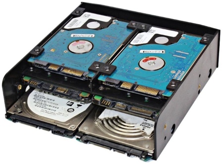 Переходник-салазки OImaster MR-8802 в отсек 5.25" для HDD и SSD (2.5"/3.5")