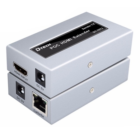 Удлинитель HDMI Dtech DT-7073, PoC, до 50 м, патч корд