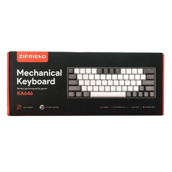 Клавиатура проводная KA6406, белая