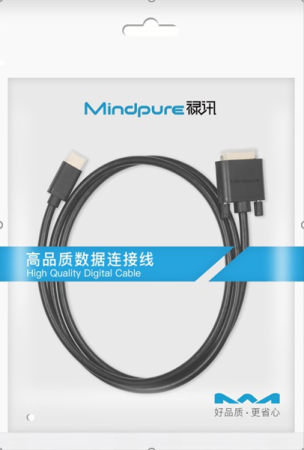 Кабель HDMI M - DVI-D M, Mindpure AD023, LX10320