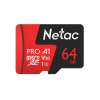 Карта памяти Netac PRO P500 microSD, 64Гб