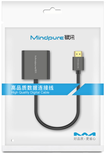 Конвертер HDMI M - VGA F, Mindpure AD022, LX10283