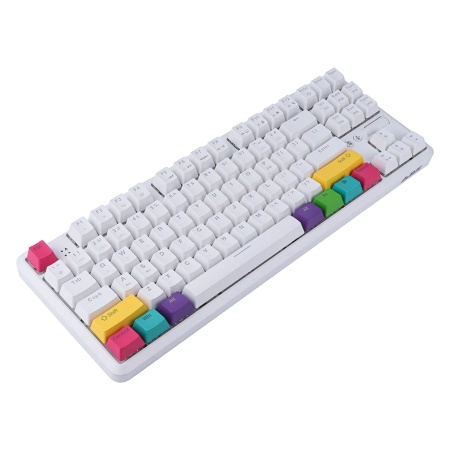 Клавиатура беспроводная, проводная A-Jazz K870T, белая