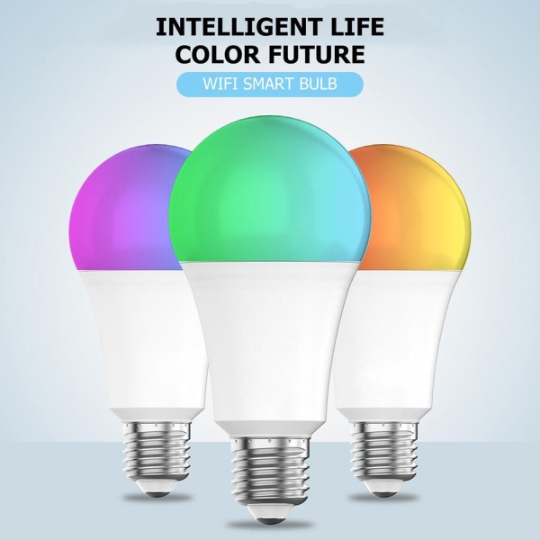 Умная лампочка 9W RGBCW, E27, 2800-6200K+RGB