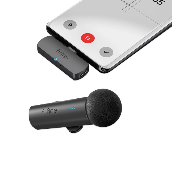 Микрофон беспроводной петличный Fifine M6, USB TypeC