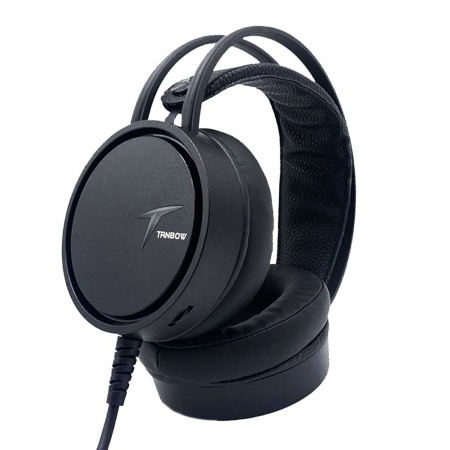 Проводная гарнитура Tanbow C3, USB, чёрный
