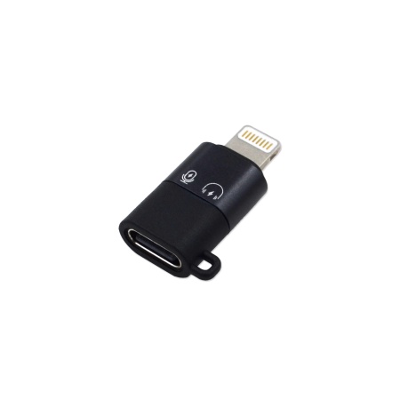 OTG переходник с возможностью передачи звука, USB TypeC M - Lightning F