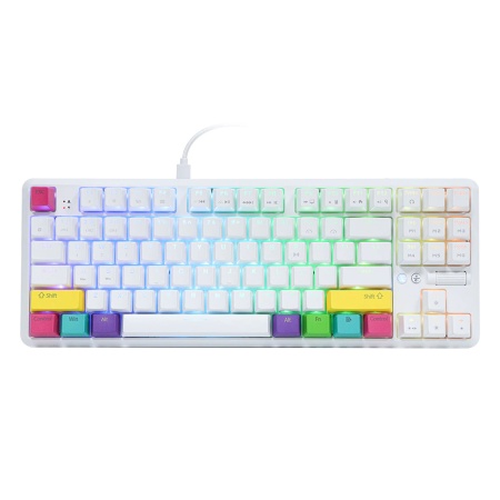 Клавиатура беспроводная, проводная A-Jazz K870T, белая