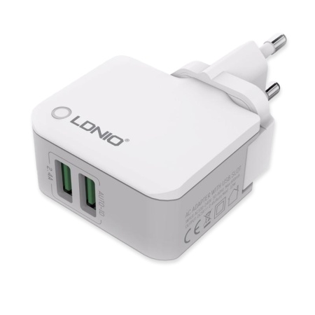 Сетевое зарядное устройство LDNIO A2203, 2.4 A, 12 Вт, USB micro - 1 м