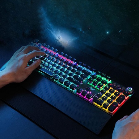 Клавиатура проводная AULA F2088, Blue Switch