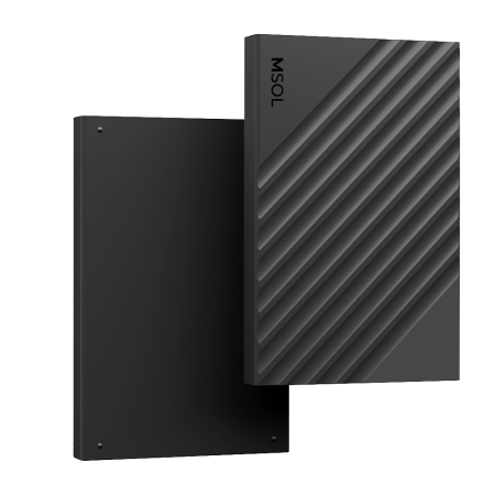 Внешний бокс MSOL K900-C, USB3.1 TypeC, чип RTL9201R, чёрный