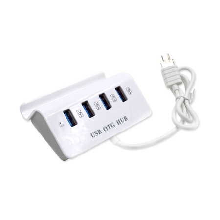 OTG переходник-разветвитель H-506, MicroUSB M + USB AM - 4 x USB AF