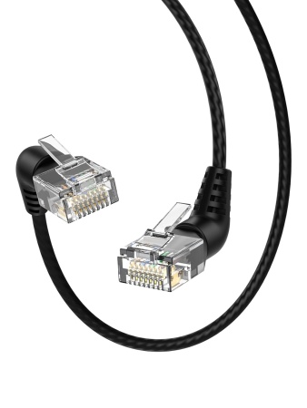 Патчкорд Cat6e "Cable Creation",  тонкий (вращение штекеров 360°), 10G Патчкорд Cat6e "Cable Creation",  тонкий (вращение штекеров 360°), 10G