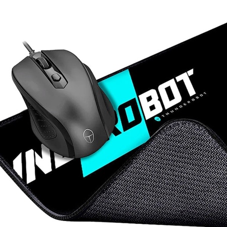 Набор мышь проводная + коврик Thunderobot M50T