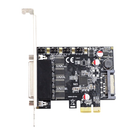 Контроллер PCI-E - LPT-4xCOM, SYBA FG-EMT01SA-N, с разветвленным кабелем