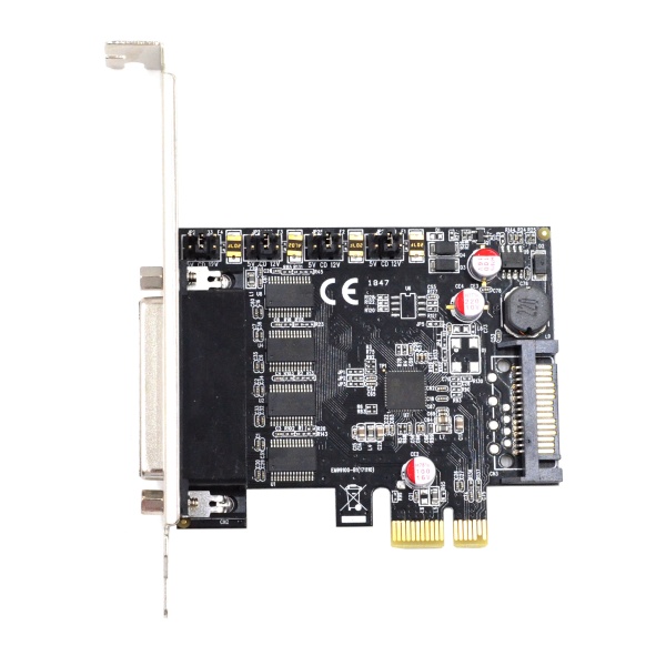 Контроллер PCI-E - LPT-4xCOM, SYBA FG-EMT01SA-N, с разветвленным кабелем