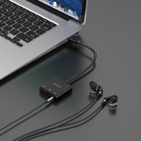 Внешняя звуковая карта 2.0, ORICO SKT3-BK