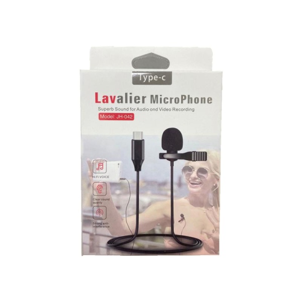 Микрофон петличный JH-042, USB TypeC