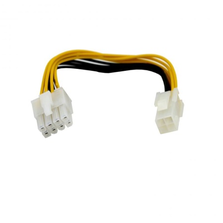 Кабель переходник ATX 4pin F - EPS 8pin M, 20см