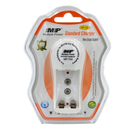 Зарядное устройство Multiple Power MP-704, 2 x АА, 2 x ААА, 1 x крона