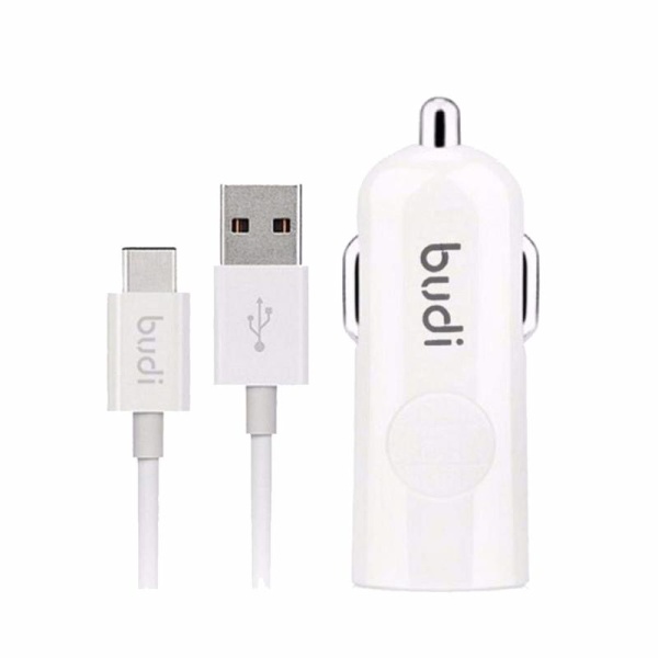 Автомобильное ЗУ Budi M8J062T, 2.4 A, 12 Вт, Type C - 1.2 м