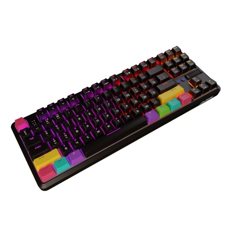 Клавиатура беспроводная, проводная A-Jazz K870T, Red Switch, чёрная, RU/EN