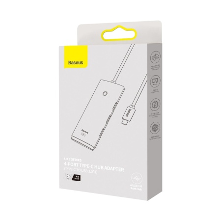 TypeC - USB 3.0-разветвитель Baseus WKQX030301, 4 порта