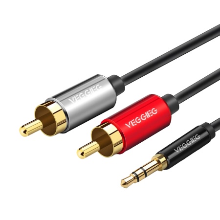 Кабель 3.5 M - 2RCA M, VegGieg