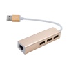 Сетевая карта USB 3.0 + USB 3.0 HUB 3-порта, алюминий